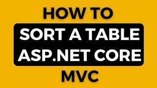 asp.net core mvc sort with html table column headers