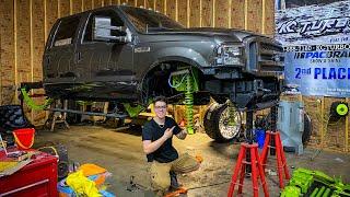 BUILDING MY DREAM TRUCK UPDATE | PMF LIFT | KING COILOVERS