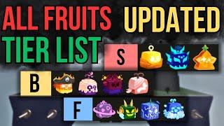 UPDATED Fruits Tier List RANKING For PVP & GRINDING - Blox Fruits