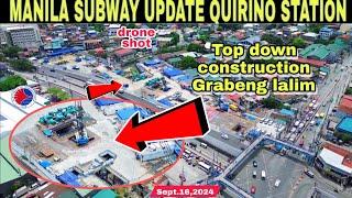 METRO MANILA SUBWAY UPDATE QUIRINO STATION|Sept. 16|build better more| Build3x