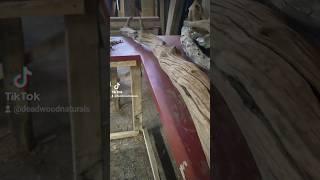 Sanding a #driftwood Countertop  Accent Post #woodworking #wood #art #homedecor