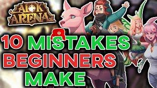 Top 10 MISTAKES NEW PLAYERS MAKE | Beginners Guide/ Tips and Tricks [AFK ARENA]