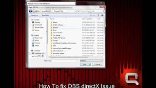 fix OBS DirectX issue 2017