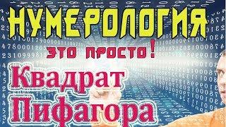 НУМЕРОЛОГИЯ - Код Жизни! Урок №1. Как самому рассчитать Квадрат Пифагора