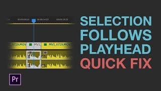 Clips are Automatically Selected on Timeline When Playhead is Moved QUICK FIX | Premiere Pro