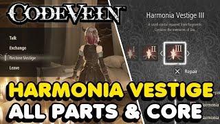 Code Vein - All Harmonia Vestige Parts & Core Locations