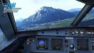 FS2020 | Fenix A320 | Stunning RNP Y into Salzburg