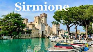 Lago di Garda, Sirmione, Scaligero Castle of Sirmione, Lake Garda,  Walking Tour 4K Italy