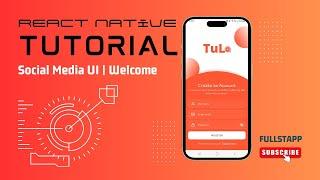 Master React Native With Social Media UI | Welcome Screen