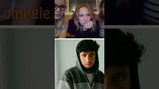 I mat cute girls kiss  on Omegle #kiss #omegle #shorts