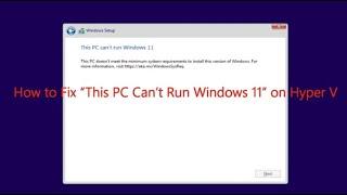 How to Fix: This PC Can't run Windows 11 | Bypass TPM and Secure Boot | Method