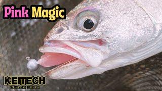 Pink Magic caught it! Keitech Easy Shiner