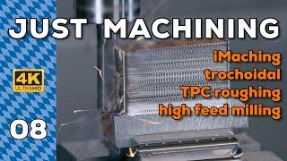 CNC Machining a steel part with TPC and HPC tools | Hermle C400 | trochoidal