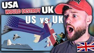 BRITISH GUY Reacts to "Could the USA Conquer the UK if they wanted to?"