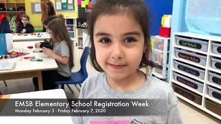 EMSB Elementary School Registration Week (January 11 2020)