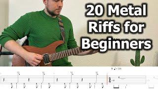 20 Metal Guitar Riffs for Beginners (with Tabs)