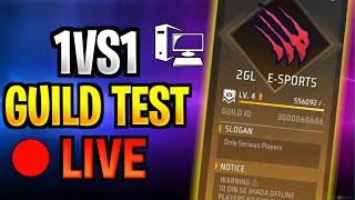 LIVE GUILD TEST 1VS2 / FF LIVE | GUILD TEST LIVE / FREE FIRE LIVE