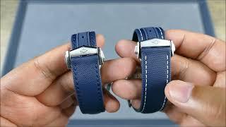 On the Wrist, from off the Cuff: Artem – Loopless Blue Sailcloth strap w/Omega-style Deployant Clasp