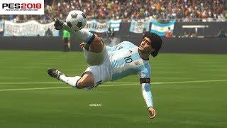 PES 2018 DIEGO MARADONA GOALS & SKILLS COMPILATION "5"