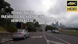 【4K HDR】Driving From Parnell To  Auckland City New Zealand!