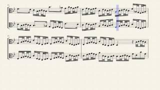 Invention No. 14 in Bb Major (BWV 785) for Viola Duet