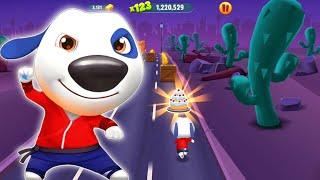 Talking Tom Hero Dash / Dog Hank Run Jump Catch Cat In Las Vegas City Of Lights 999