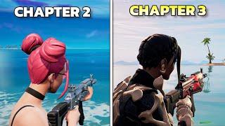 Fortnite Chapter 2 VS Chapter 3 PC Graphics Comparison and fps