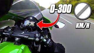 KAWASAKI ZX-10R | ACCELERATION  0-300 KM/H - PURE SOUND