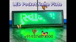 LED Digital Pocket Name Plate Bedge