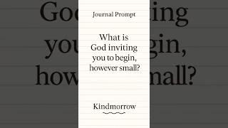 Faith Journal Prompt for Spiritual Growth | Begin Small with God