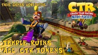 Crash Team Racing Nitro Fueled -  Temple Ruins CTR Letter Locations and Tips