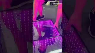 Super cool 3D mirror dance floor #djfloor #leddancefloor #3ddancefloor #ledfloor #usa