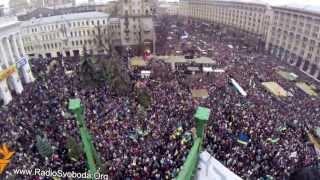 Ukraine's capital Kiev gripped by huge pro-EU demonstration - 08.12.2013