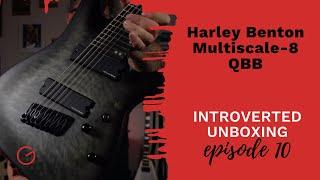 I unboxed the stunning Harley Benton Multiscale-8 QBB Electric Guitar