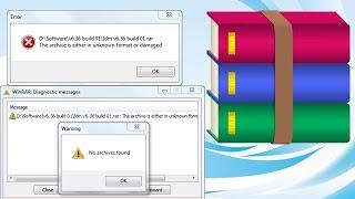 Cara mengatasi winrar gagal ekstrak file rar no archive found | Unkown format or damaged