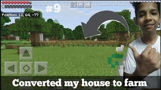 converting my house to a farm#minecraftgameplay#9//Royal Gaming Platform \\