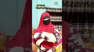 get ready with me niqabi girl | today I were all black | niqab | borkha | gloves | tutorial #shorts