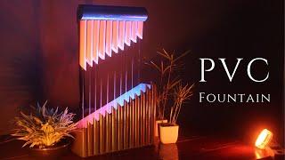 Amazing Water Fountain using PVC Pipes and LED (DIY)