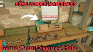 TUTORIAL Cómo vender materiales en el juego A Game About Digging A Hole tutorial vender