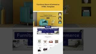 Furniture Store Ecommerce HTML Template #websitetemplate #htmltemplate #htmllib