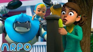 Get the Popsicle! | ARPO | Moonbug No Dialogue Comedy Cartoons for Kids