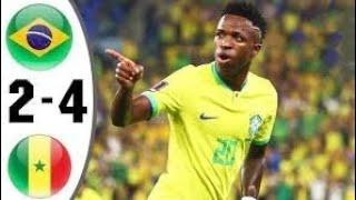 Brazil vs Senegal 2-4 | All goals and Highlights - 2023 Mane GOAL