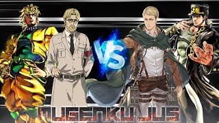 Dio & Zeke vs Jotaro & Erwin [JoJo x Attack on Titan] ANIME MUGEN JUS Team Fight