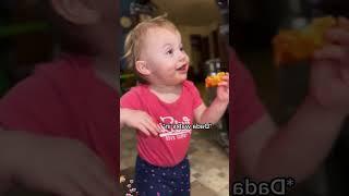 The baby sees his daddy coming home  #funny #foryou #happy #love #kid #baby #youtube