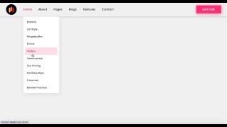 How to make drop down navigation bar using html and css