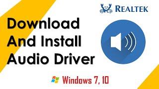 How to download and install audio driver for windows 7