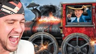 EDDIE TRIES TO BUILD A TRAIN!!