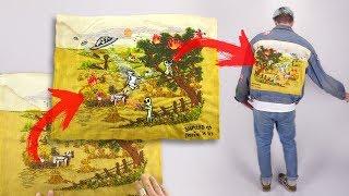Thrift Store Embroidery Upcycle