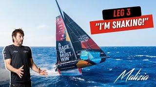 "I'm shaking" - Day 26 - Leg 3 - The Ocean Race & Team Malizia