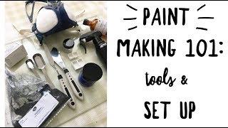 Paintmaking 101: Tools & Set Up | How to make handmade watercolor paints